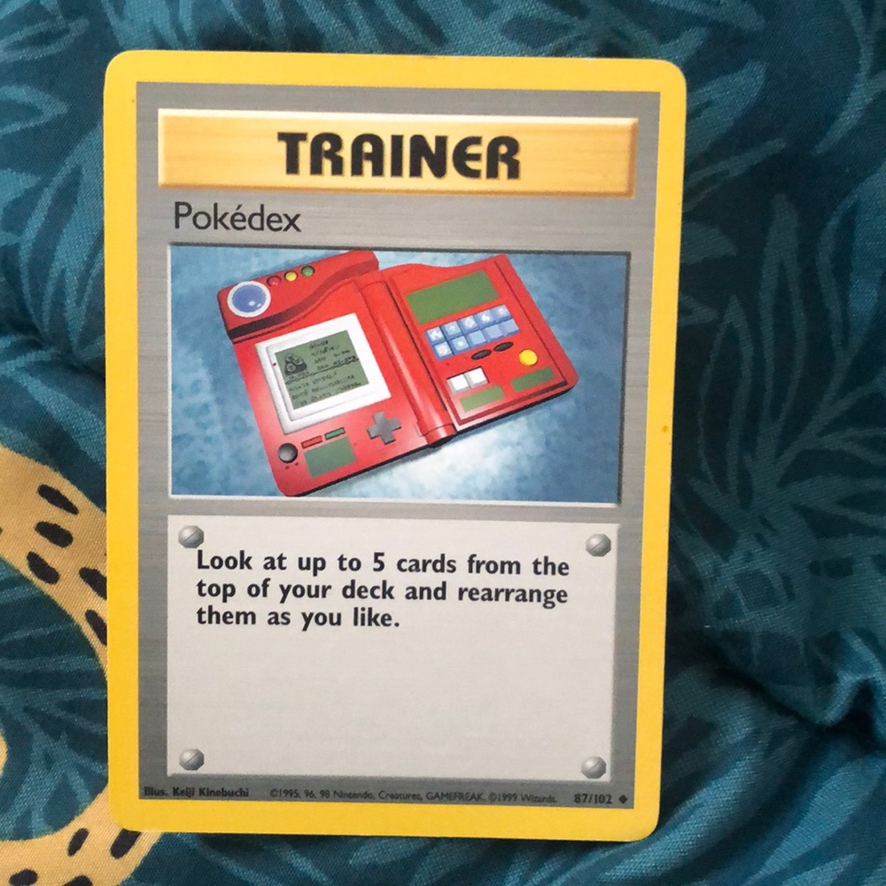Pokemon trainer original card